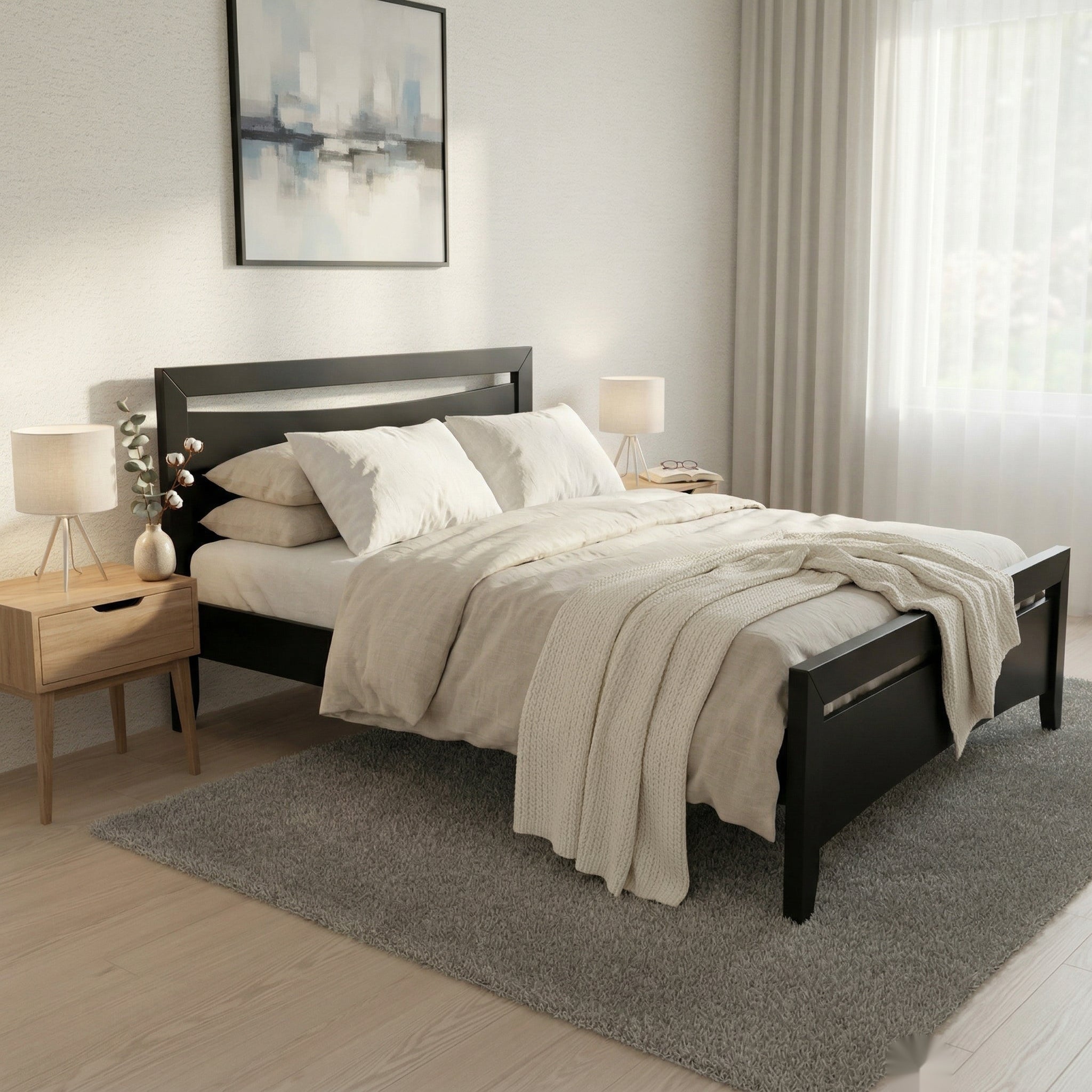 Henley Bed Frame Black | Furniture World NZ