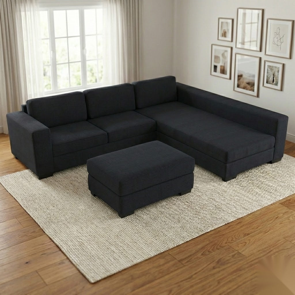 NZ Made Trendi Long-Arm with Chaise Corner Sofa | Furniture World Auckland