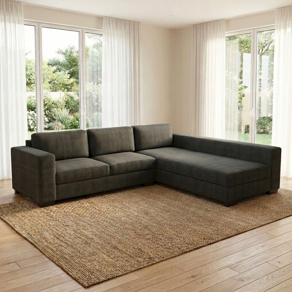 NZ Made Trendi Long-Arm with Chaise Corner Sofa | Furniture World Auckland