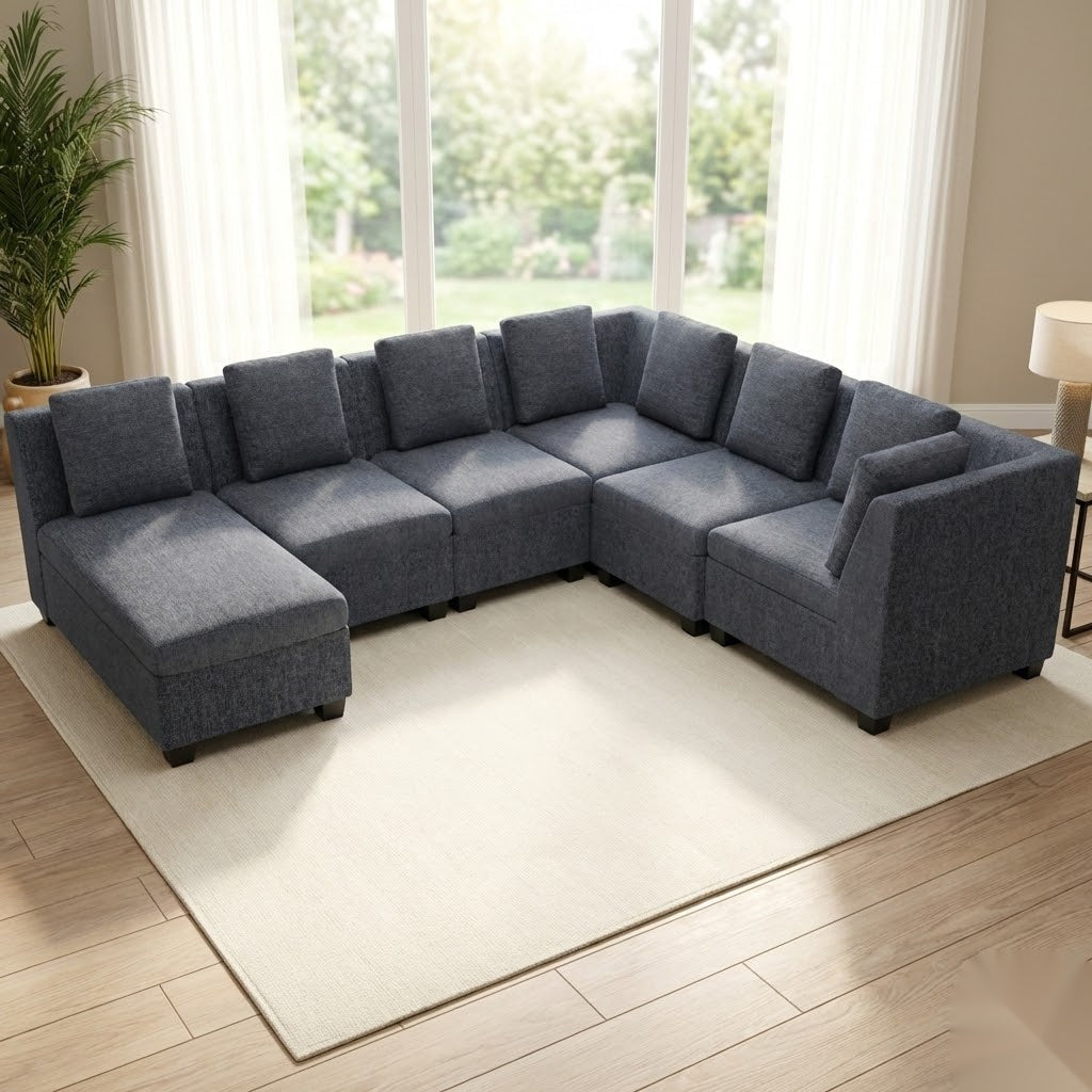 NZ Made Vellora Corner Sofa - Side View | Furniture World NZ