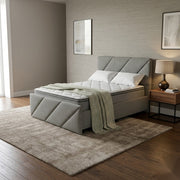 NZ Made Zest Bed Frame + Bliss Max Medium Mattress - Side View | Furniture World NZ