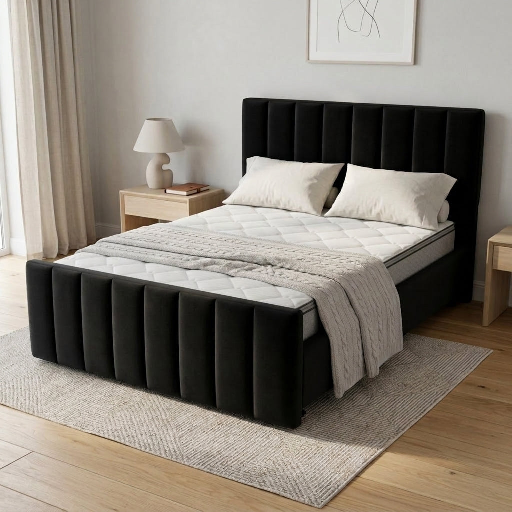 NZ Made Wave Plus Bed Frame + Bliss Max Medium Mattress | Furniture World NZ