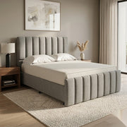 NZ Made Wave Bed Frame + Venus Medium Mattress — Bed Bundle - Side View | Furniture World NZ