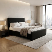 NZ Made Deaura Bed Frame + Venus Medium Mattress — Bed Bundle - Side View | Furniture World NZ