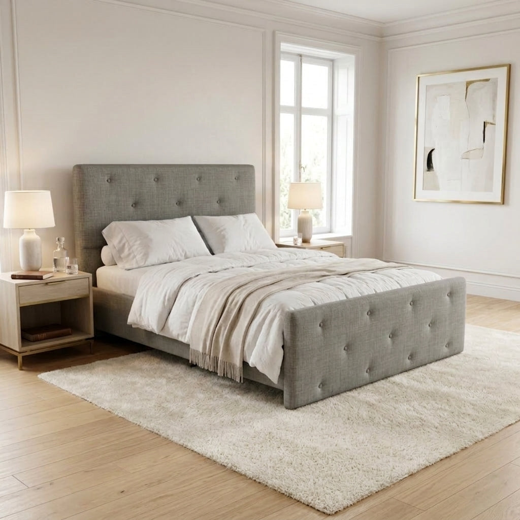 NZ Made Crown Bed Frame + Venus Medium Mattress — Bed Bundle | Furniture World NZ