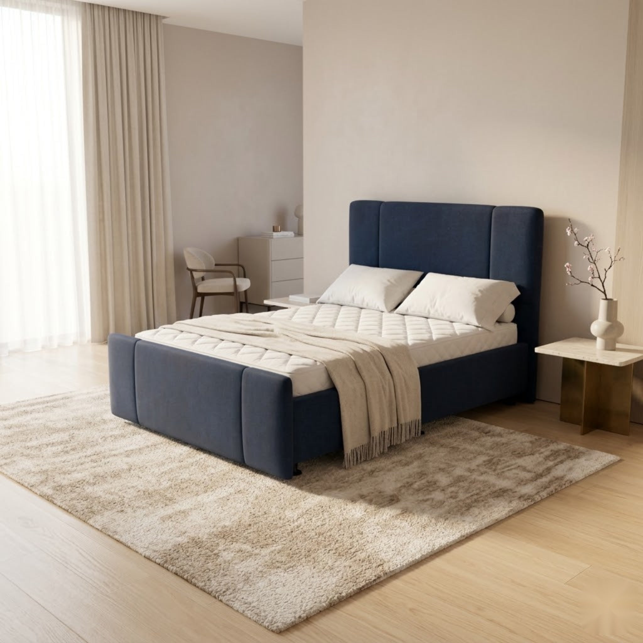 NZ Made Crest Bed Frame + Venus Medium Mattress — Bed Bundle | Furniture World NZ