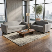 NZ Made Eco 3+2 Seater Palazzo Silver Sofa - Side View | Furniture World NZ