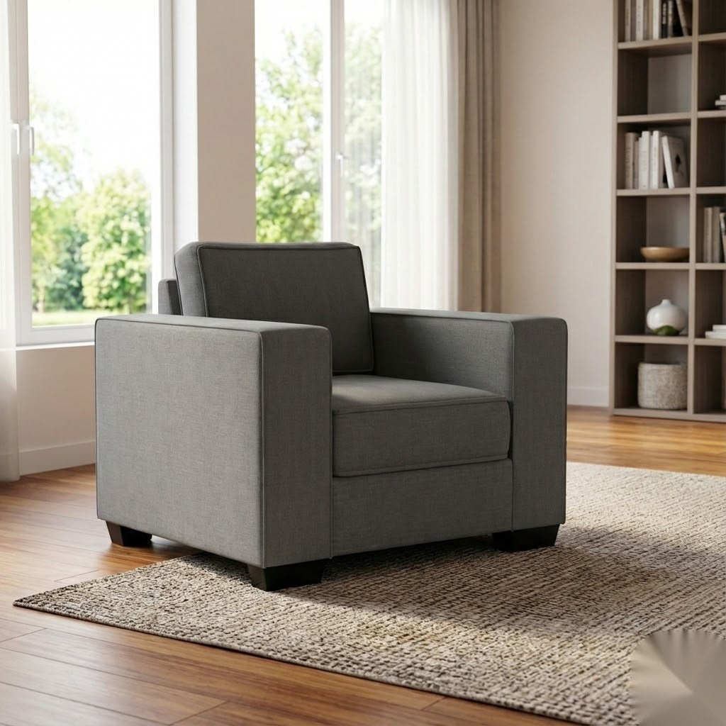 Kiwi Comfort NZ Made Sofa Chair - Side View | Furniture World NZ