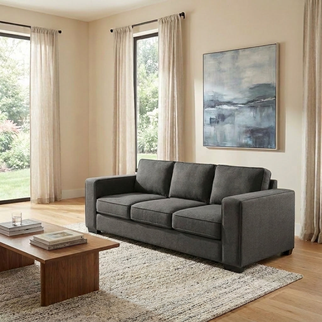 Kiwi Comfort NZ Made 3 Seater Sofa - Side View | Furniture World NZ
