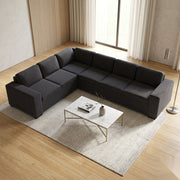 NZ Made Jumbo 6 Seater Corner Sofa - Detail View | Furniture World NZ