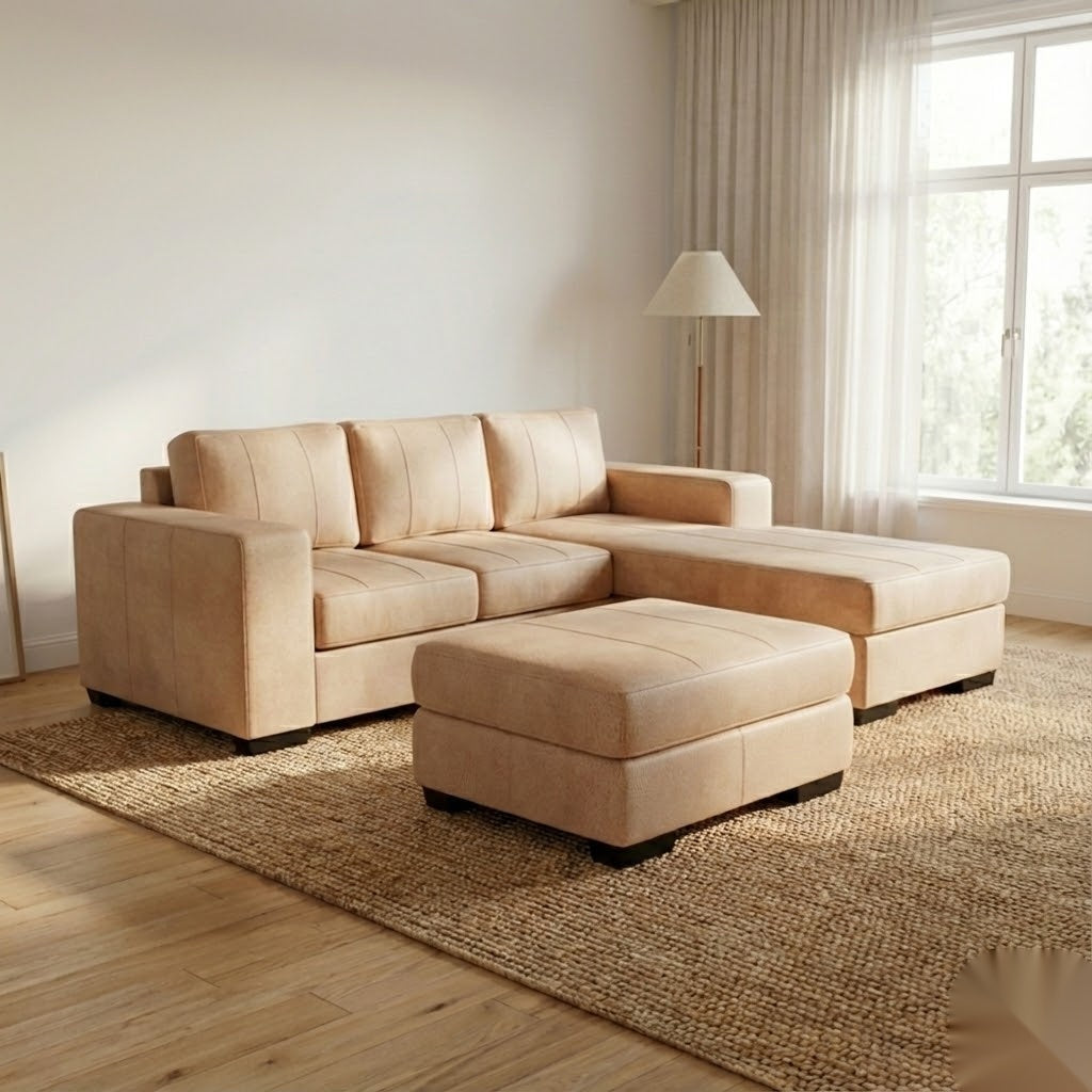 NZ Made Evoque 3 Seater with Chaise Corner Sofa - Image 19 | Furniture World NZ