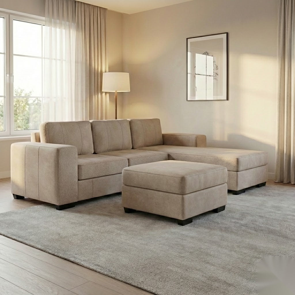 NZ Made Evoque 3 Seater with Chaise Corner Sofa - Image 21 | Furniture World NZ