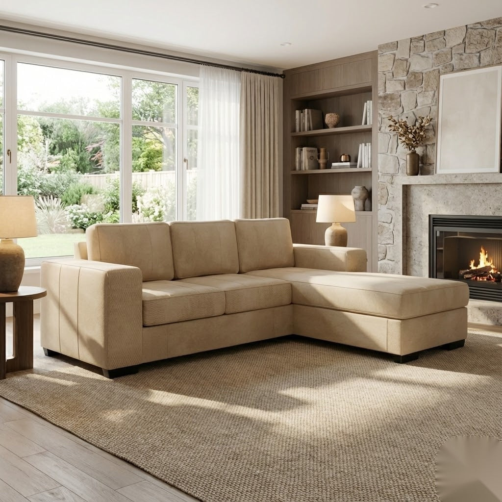 NZ Made Evoque 3 Seater with Chaise Corner Sofa - Image 22 | Furniture World NZ