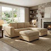 NZ Made Evoque 3 Seater with Chaise Corner Sofa - Image 23