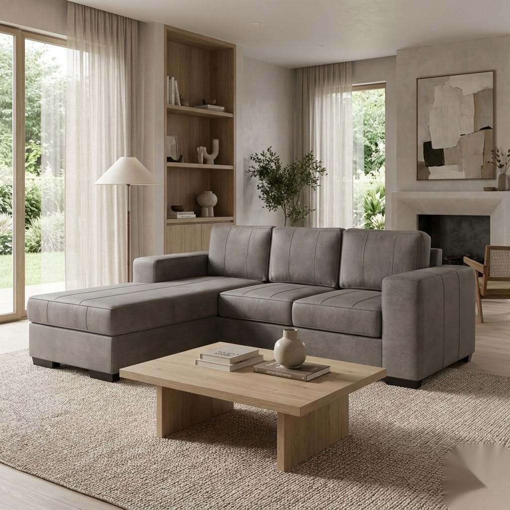 NZ Made Evoque 3 Seater with Chaise Corner Sofa - Image 24 | Furniture World NZ