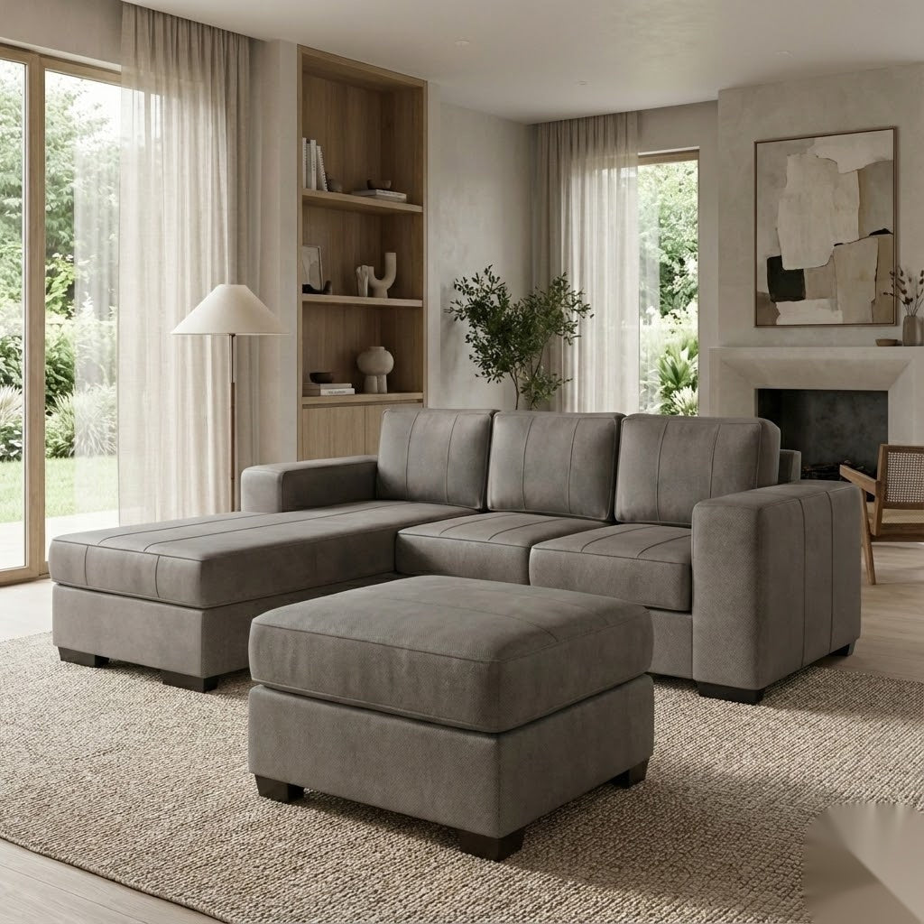 NZ Made Evoque 3 Seater with Chaise Corner Sofa - Image 25 | Furniture World NZ