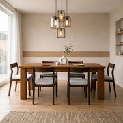 Edison 1.8m Dining Table - Side View | Furniture World NZ