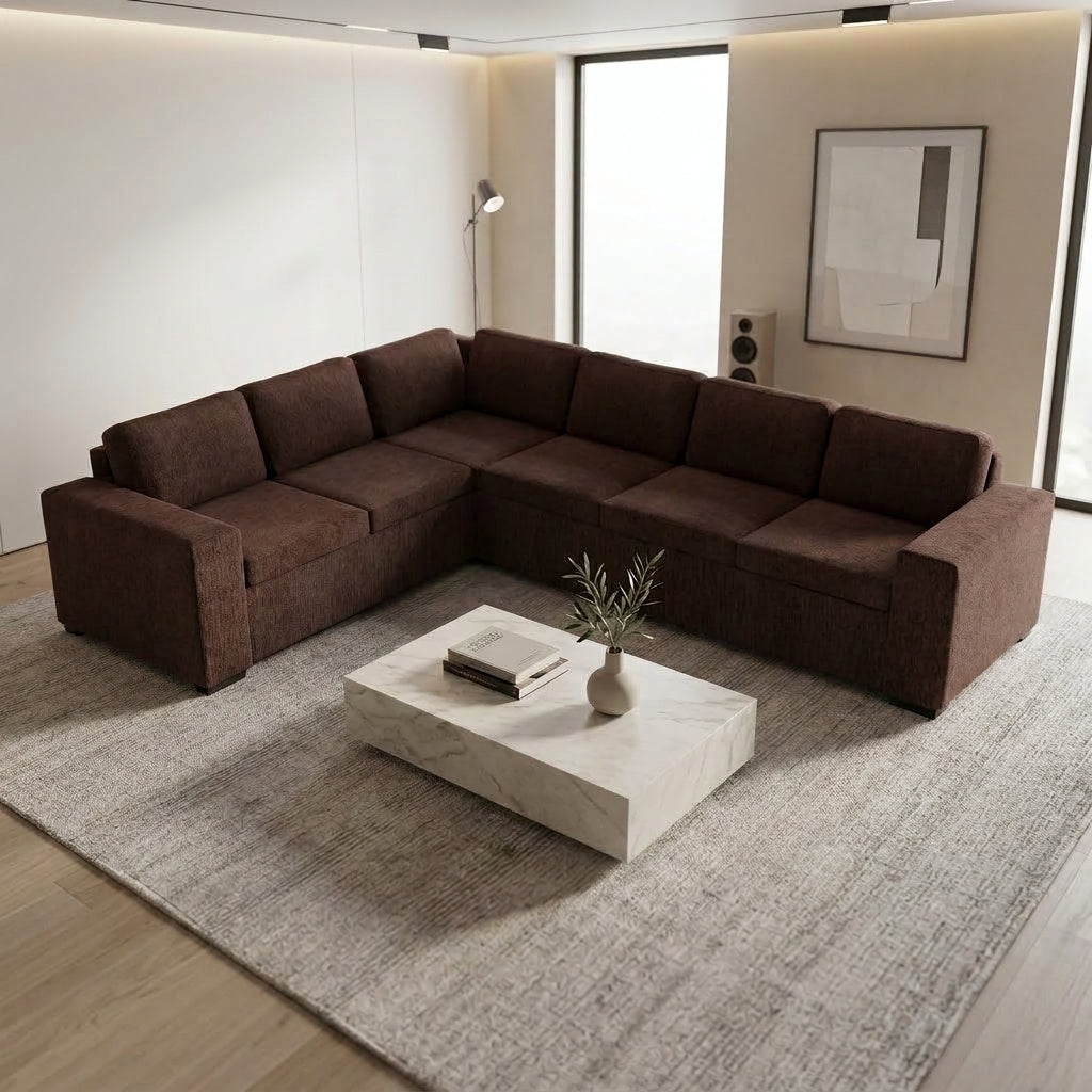 NZ Made Jumbo 6 Seater Corner Sofa - Image 6 | Furniture World NZ