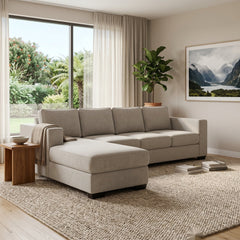 Kiwi Comfort NZ Made 4-Seater Corner Sofa with Chaise