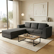 NZ Made Harbor 3 Seater with Chaise Corner Sofa - Detail View | Furniture World NZ
