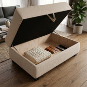 Harbor NZ Made Ottoman - Side View | Furniture World NZ
