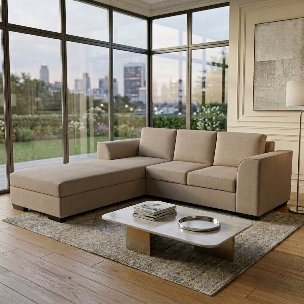 NZ Made Harbor 3 Seater with Chaise Corner Sofa | Furniture World NZ