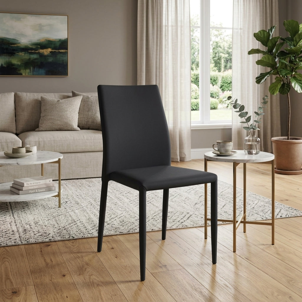 Tawa Dining Chairs Black 6-Piece Set | Furniture World NZ