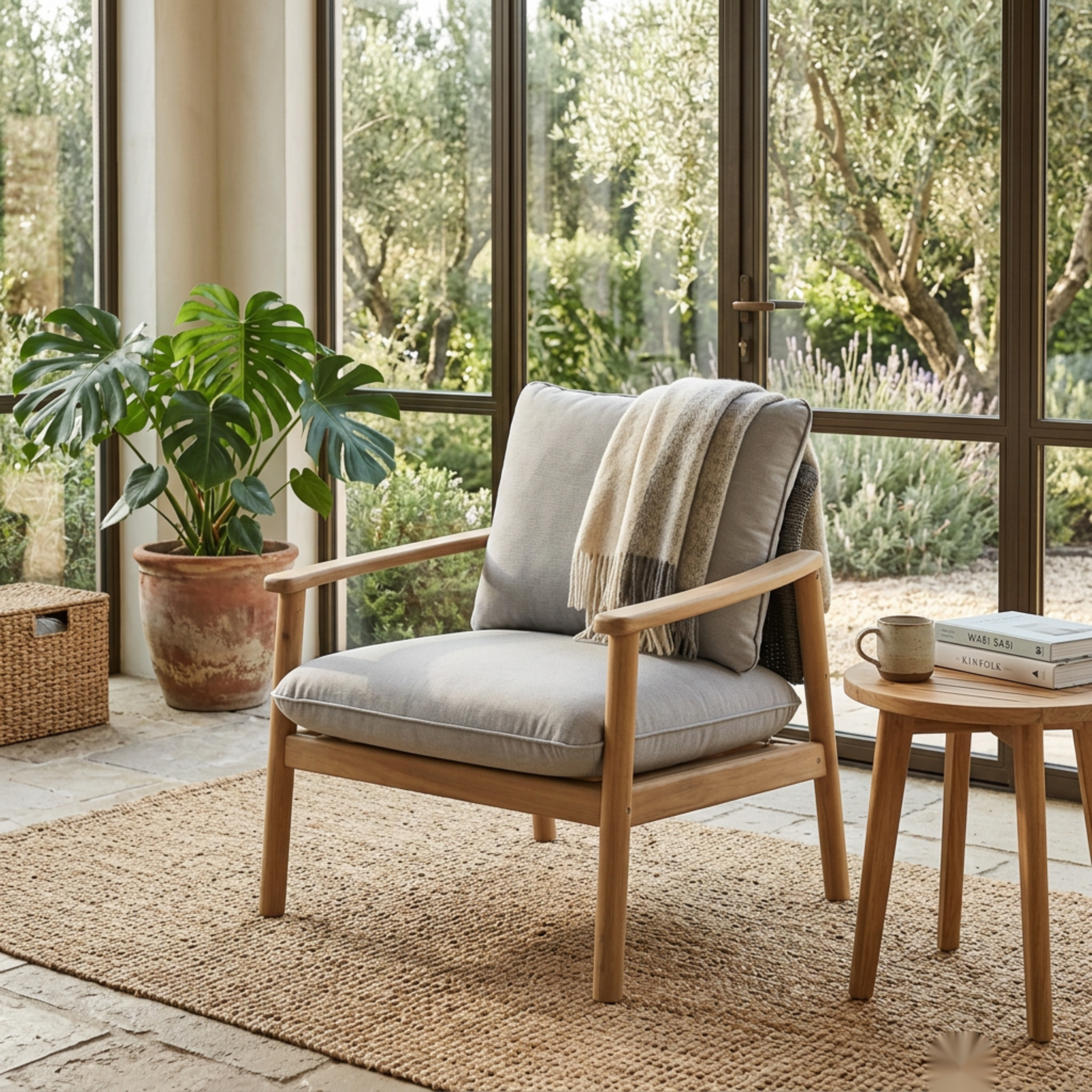 Calen 1 Seater Armchair – Washed Fabric Grey | Furniture World NZ