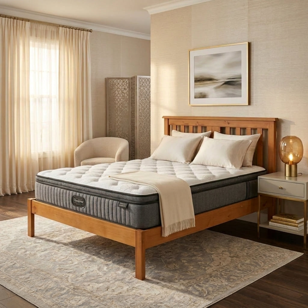 EasyRest Bed Frame + SleepMax Pillow Top Mattress | Furniture World NZ