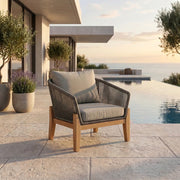 Nexus Outdoor Armchair With Cover - Moss/Taupe | Furniture World NZ