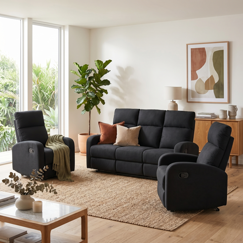 SupreCoz 3RR + R + R Recliner Suite - lifestyle