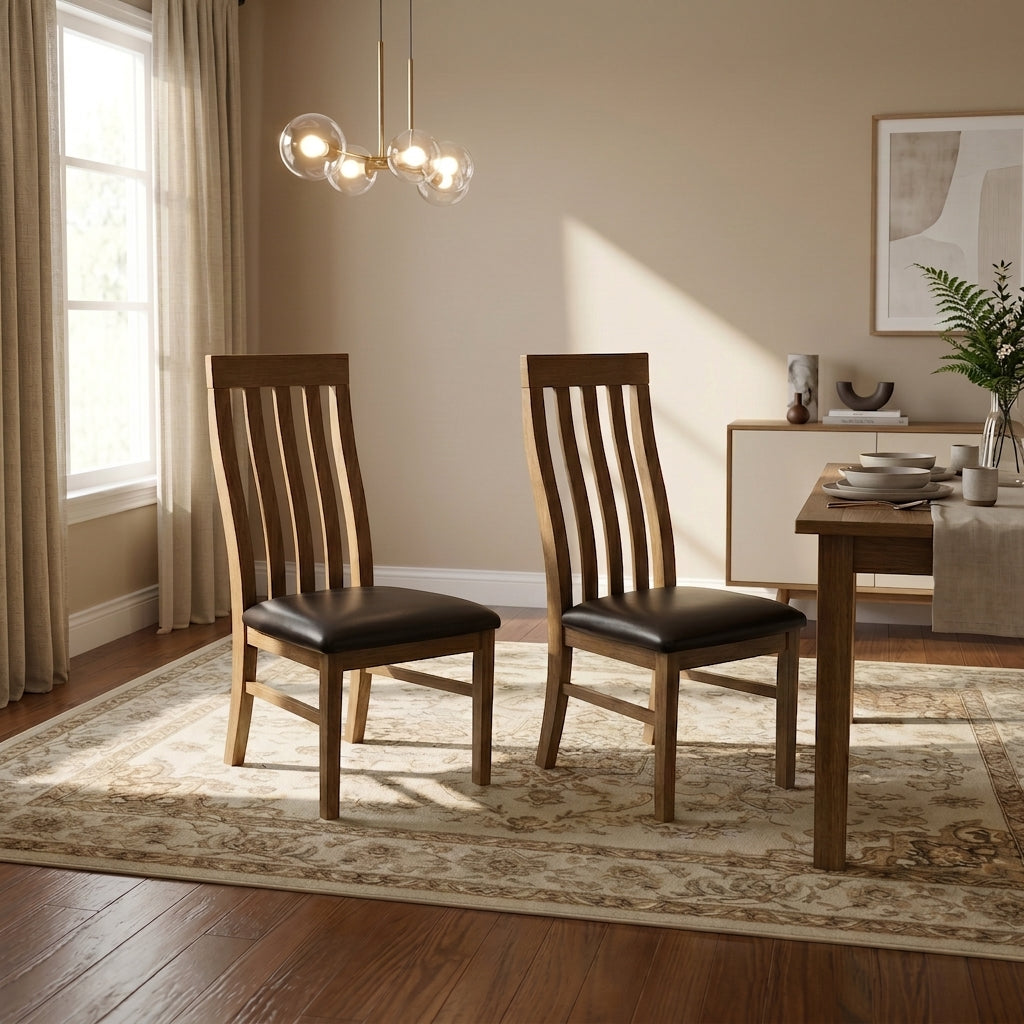 Oakwood Dining Chairs Set of 2 PCs - lifestyle
