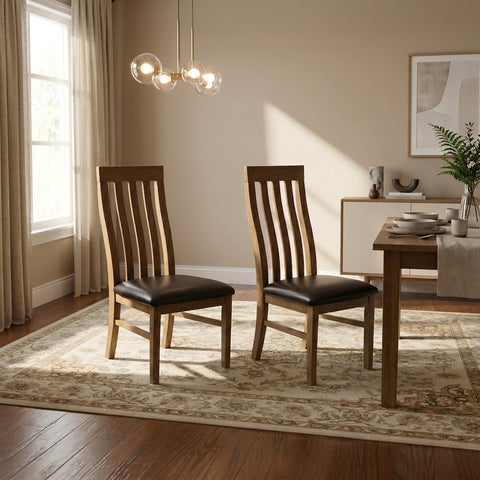 Oakwood Dining Chairs Set of 2 PCs - lifestyle