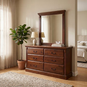 Serena 6 Drw Dresser / Mirror - lifestyle
