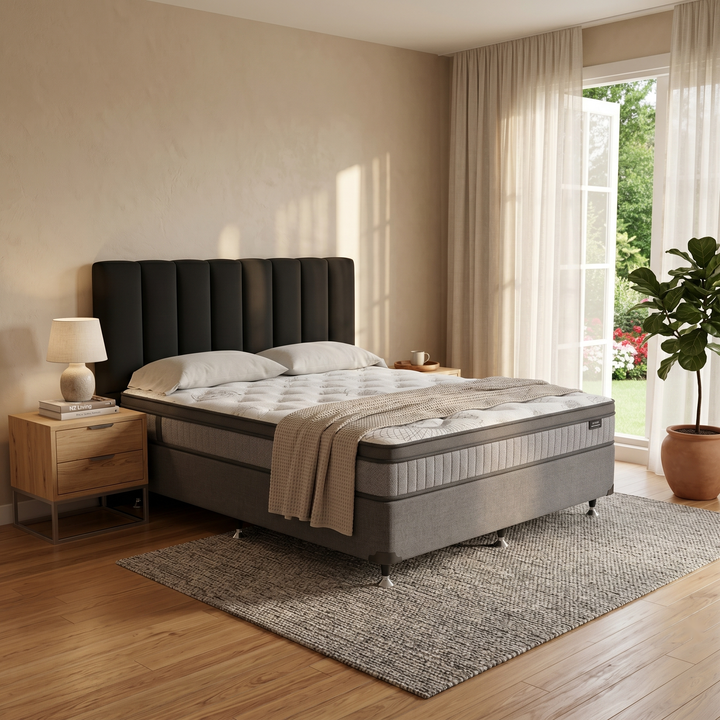 SleepMax Pocket Spring Mattress + NZ Made Eco Bed Base - lifestyle
