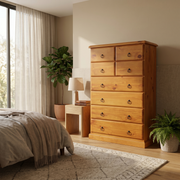 TRIO 8 Drw Tallboy Honey - lifestyle