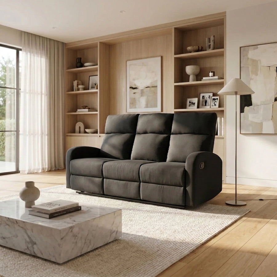 SupreCoz 3RR Recliner Black | Furniture World NZ