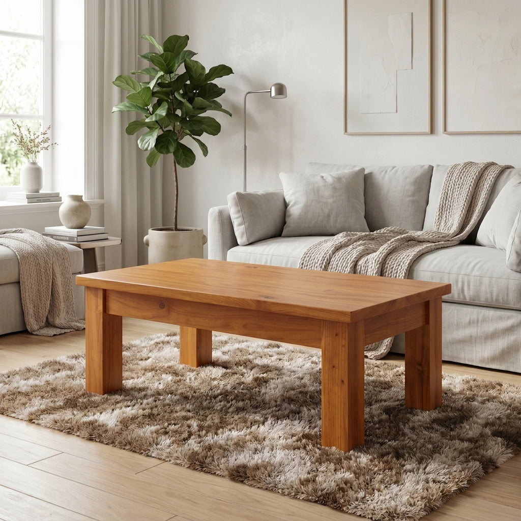 Essential wooden Coffee Table Honey Colour | Furniture World NZ