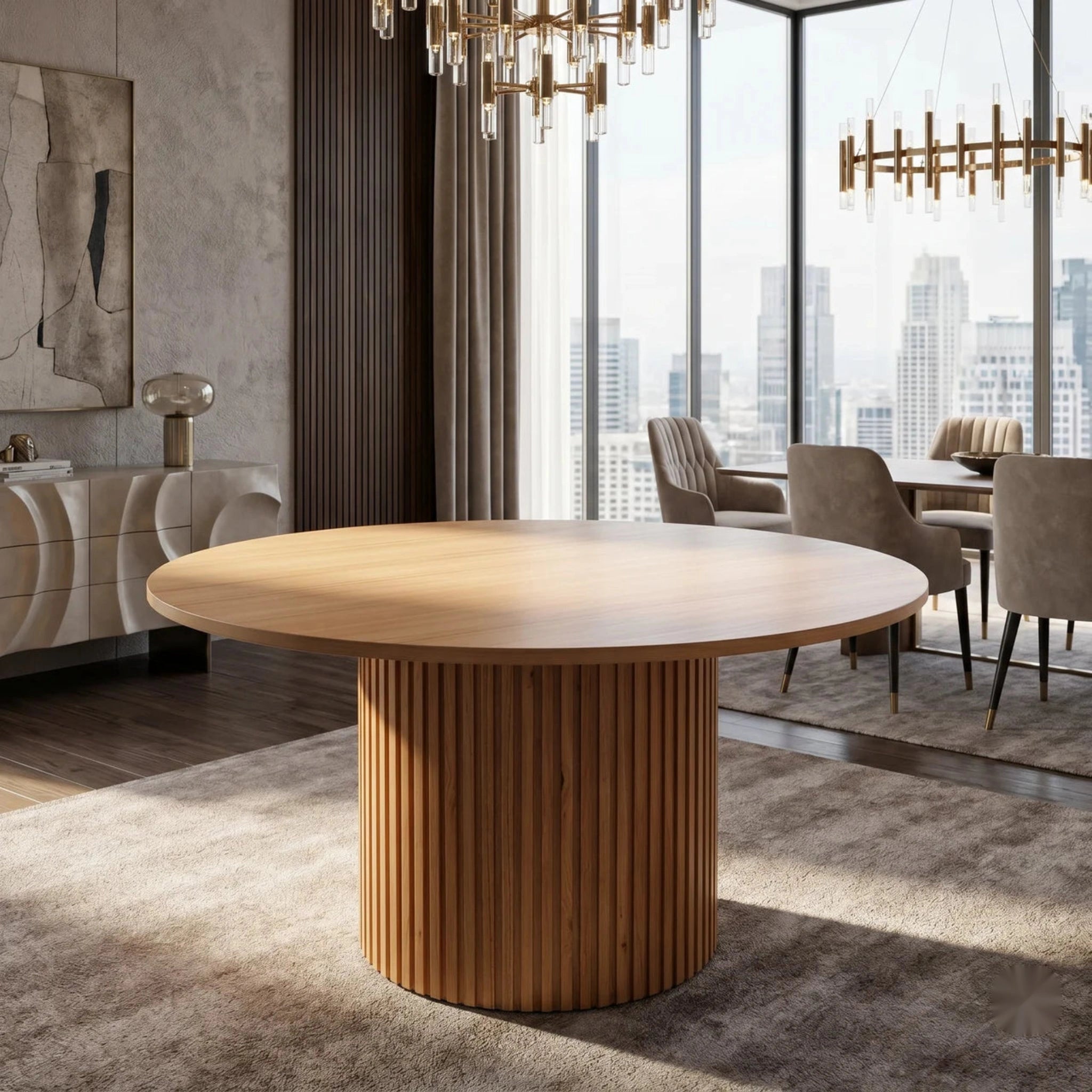 Preston 1.5m Round Table | Furniture World NZ