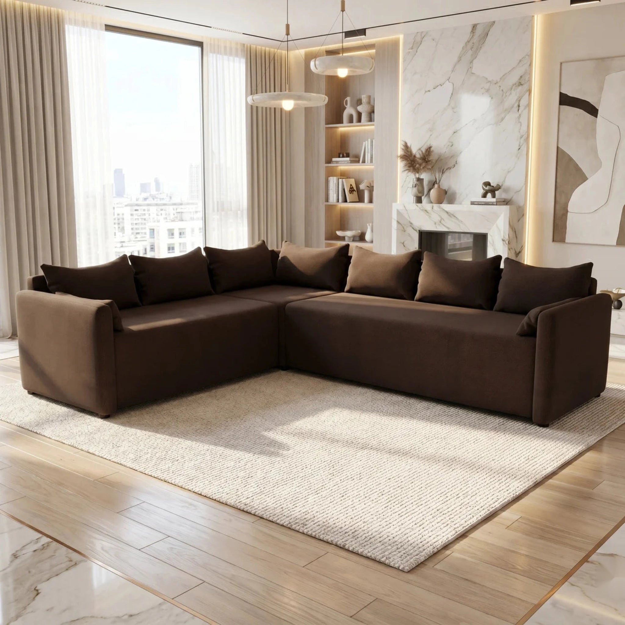 NZ Made Deseo 6 Seater Corner Sofa | Furniture World NZ