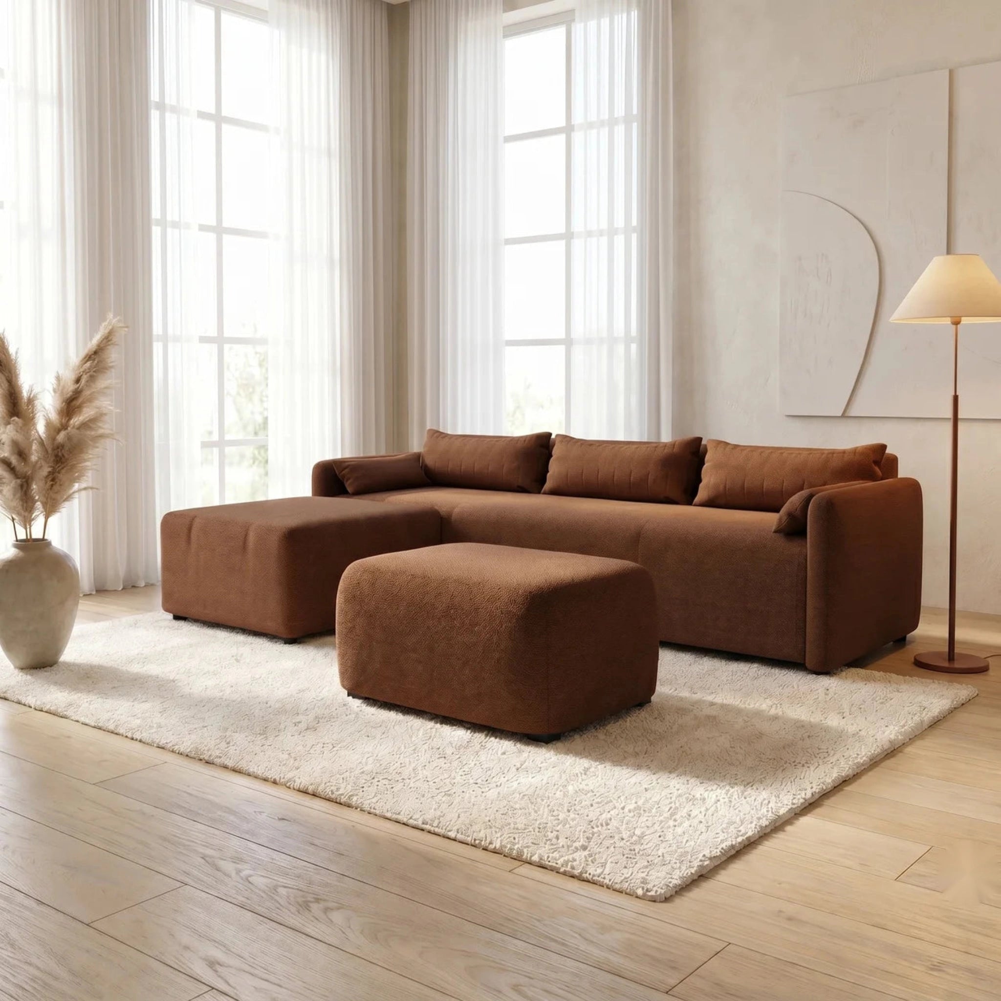 NZ Made Deseo 4 Seater With Chaise Corner Sofa - Image 5 | Furniture World NZ