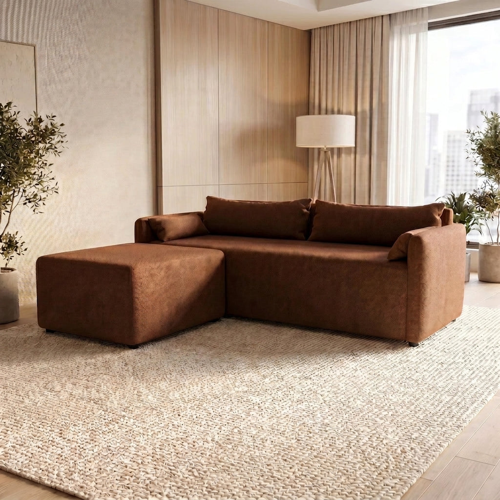 NZ Made Deseo 3 Seater With Chaise Corner Sofa - Image 6 | Furniture World NZ