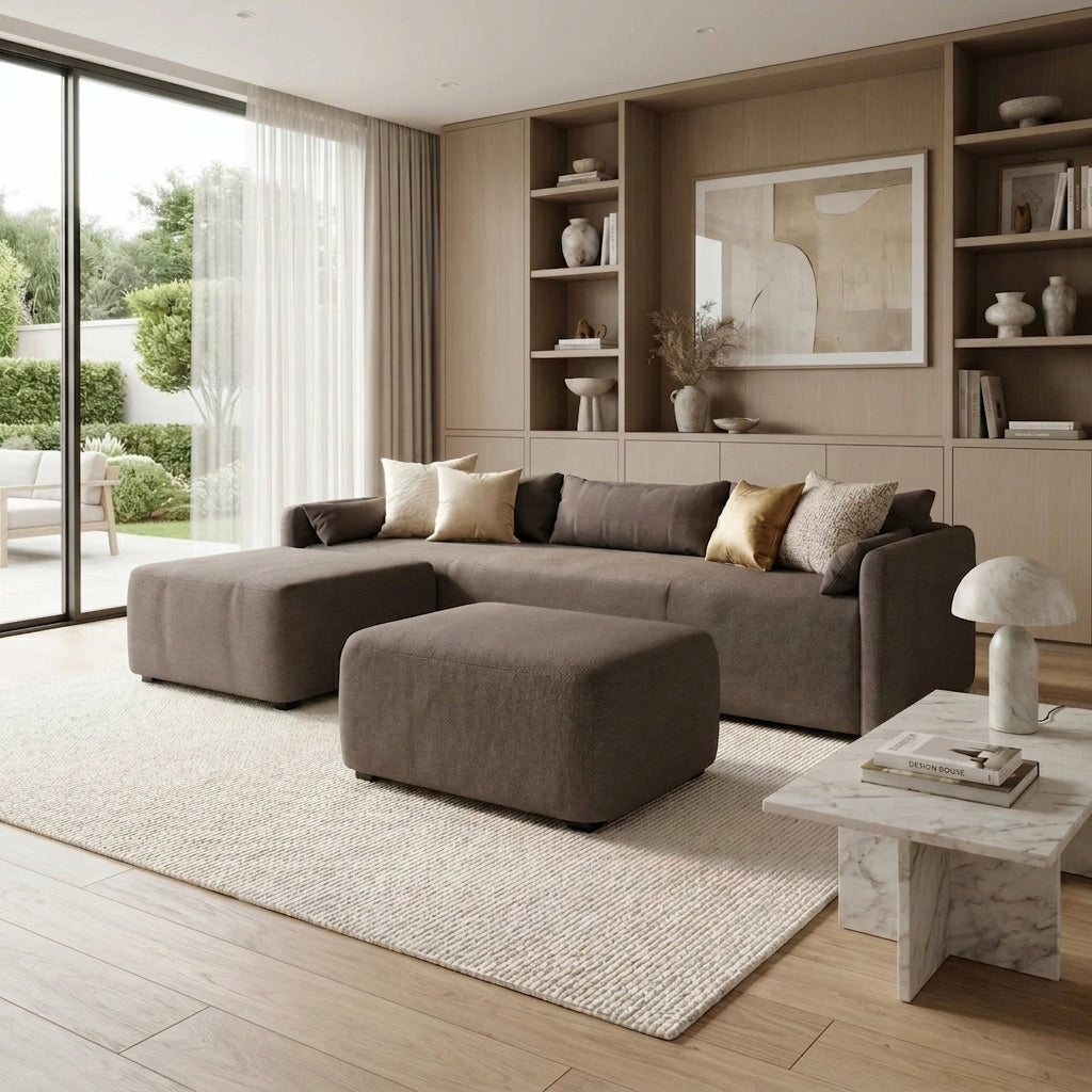 NZ Made Deseo 4 Seater With Chaise Corner Sofa - Image 8 | Furniture World NZ