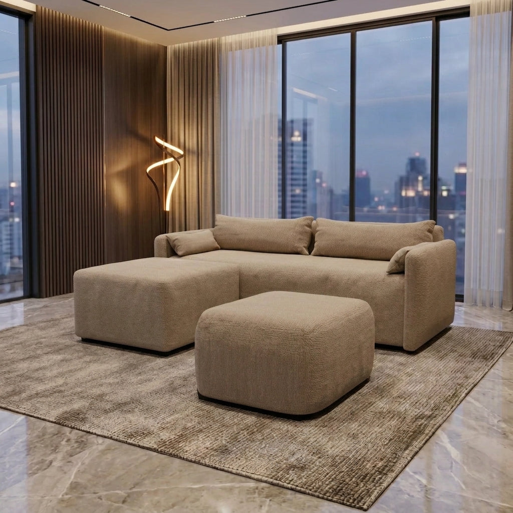 NZ Made Deseo 3 Seater With Chaise Corner Sofa - Image 12 | Furniture World NZ