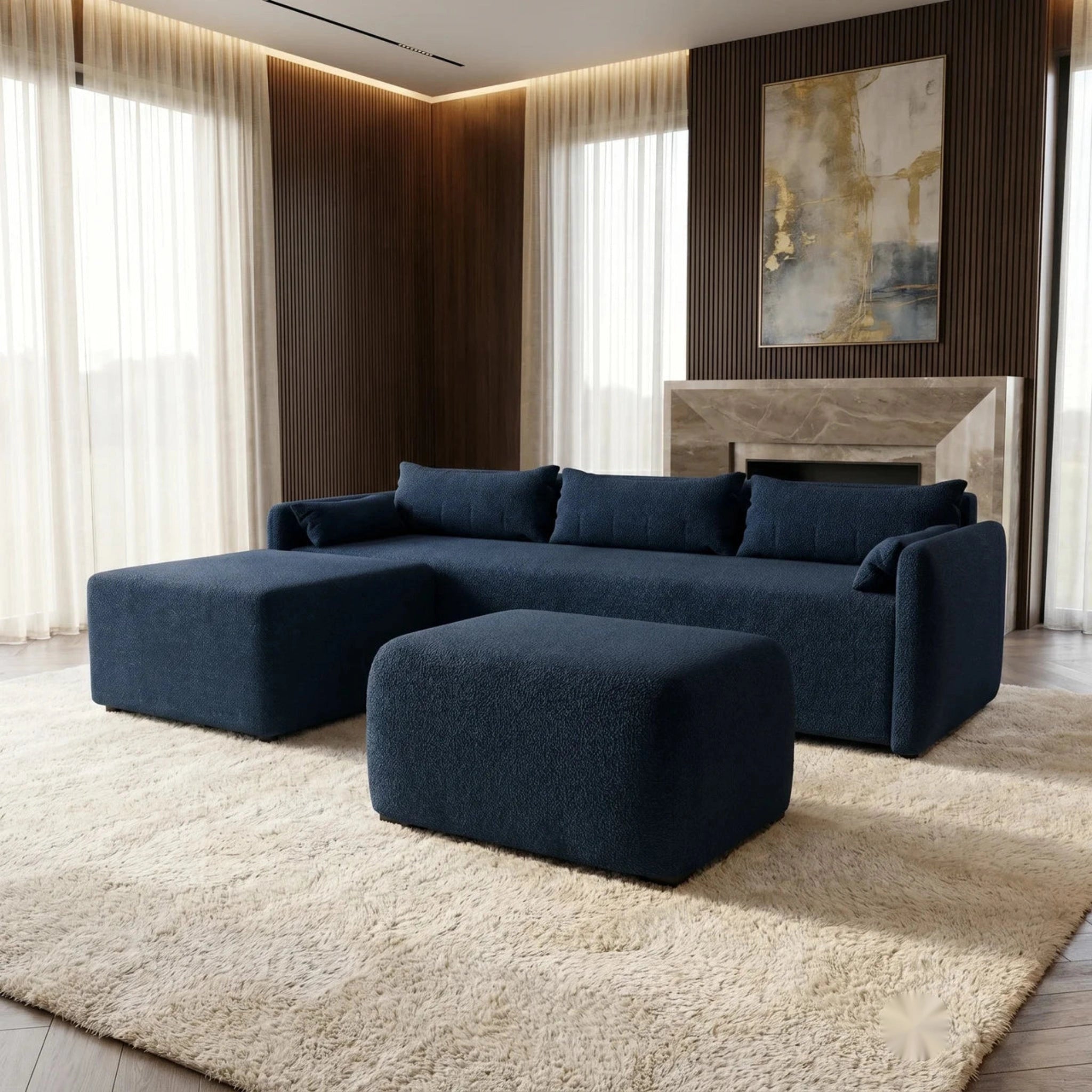 NZ Made Deseo 4 Seater With Chaise Corner Sofa - Image 29 | Furniture World NZ