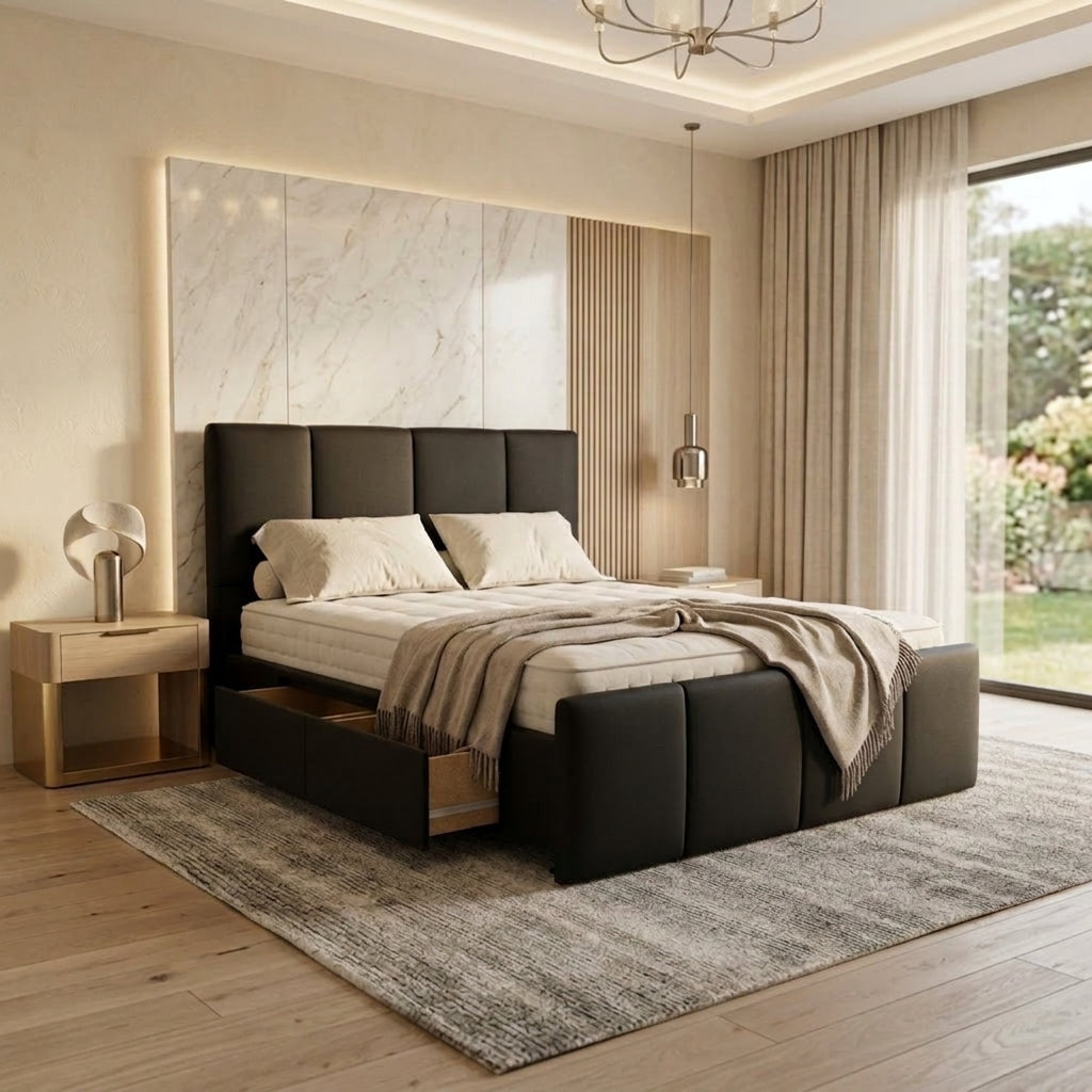 NZ Made Napbox Bed Frame With Drawers