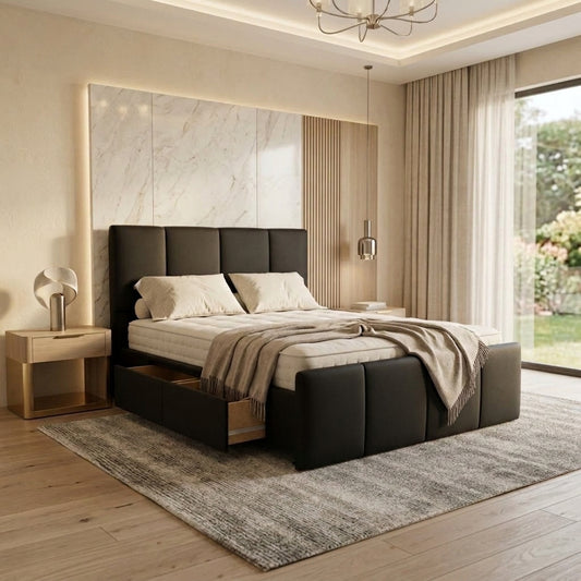 NZ Made Napbox Bed Frame With Drawers
