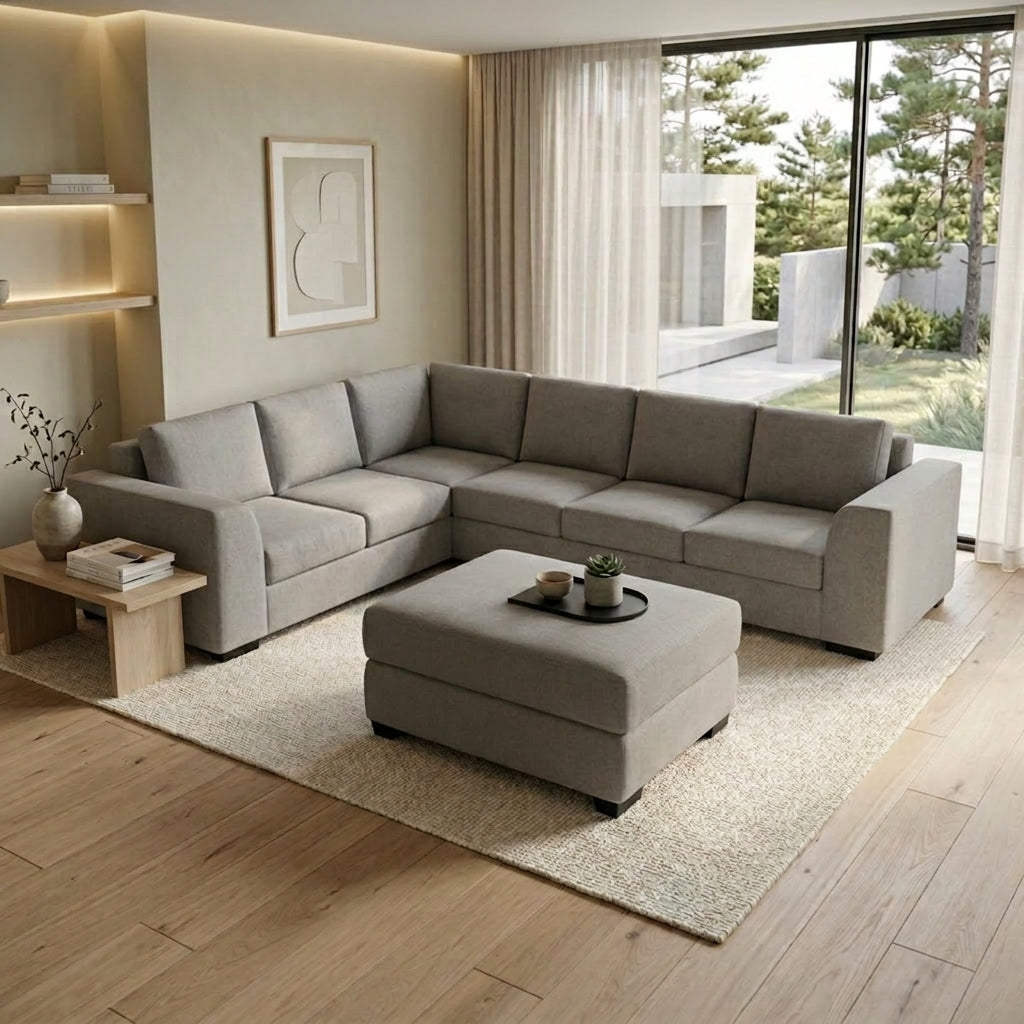 NZ Made Harbor 6 Seater Corner Sofa