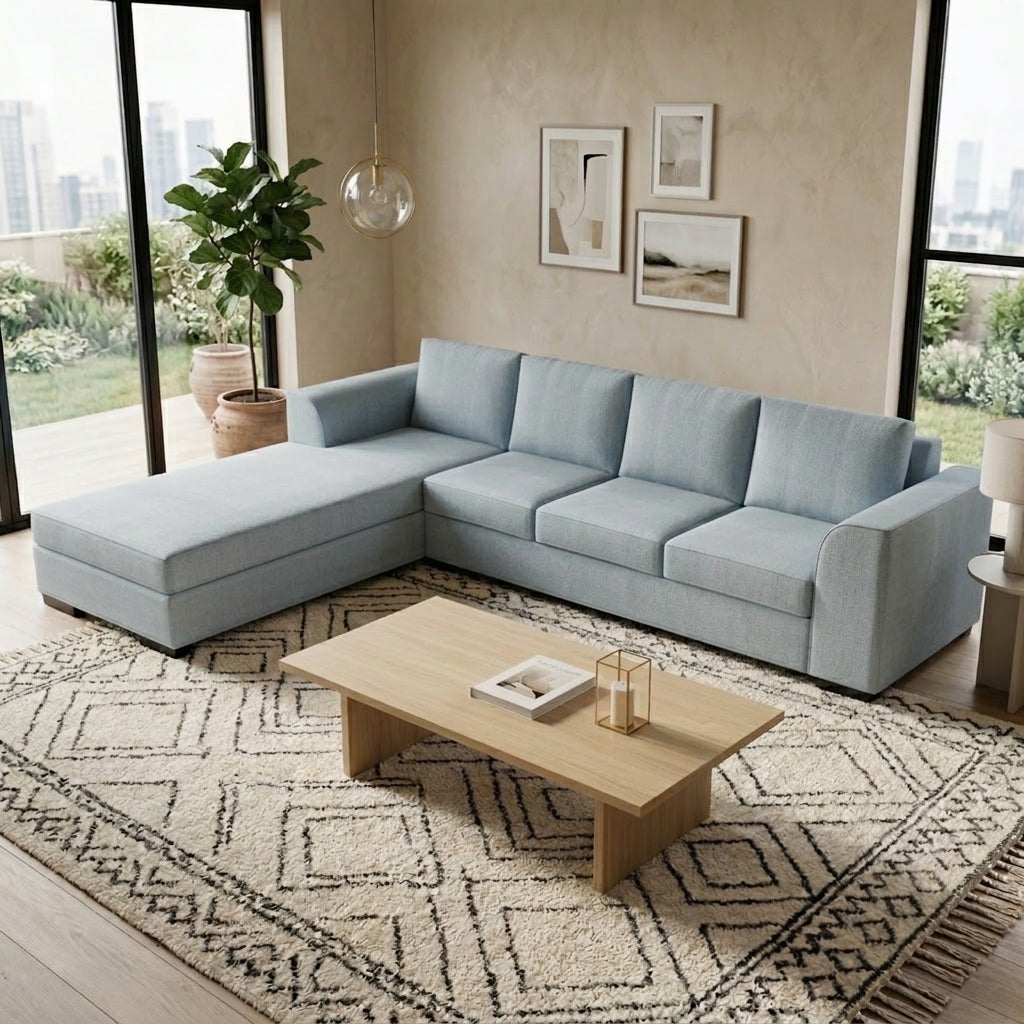 NZ Made Harbor 4 Seater with Chaise Corner Sofa