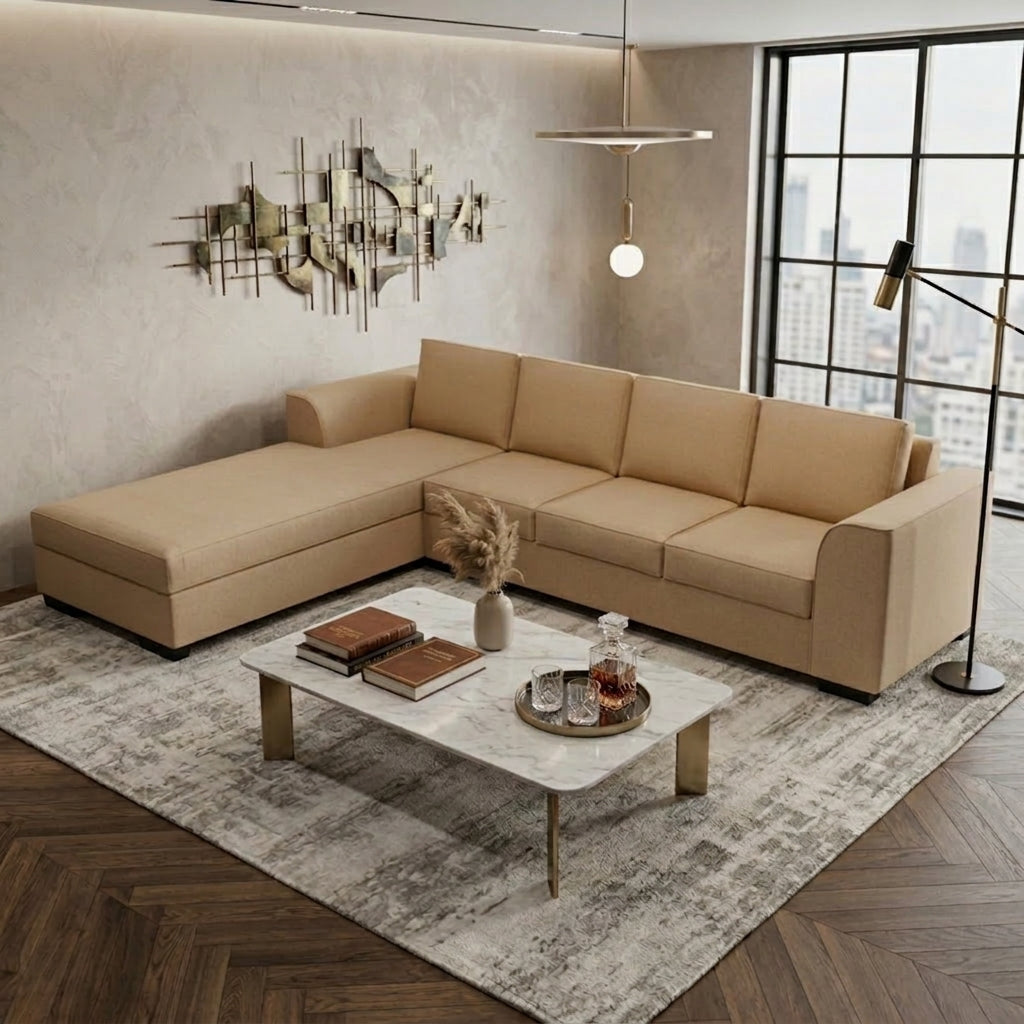 NZ Made Harbor 4 Seater with Chaise Corner Sofa